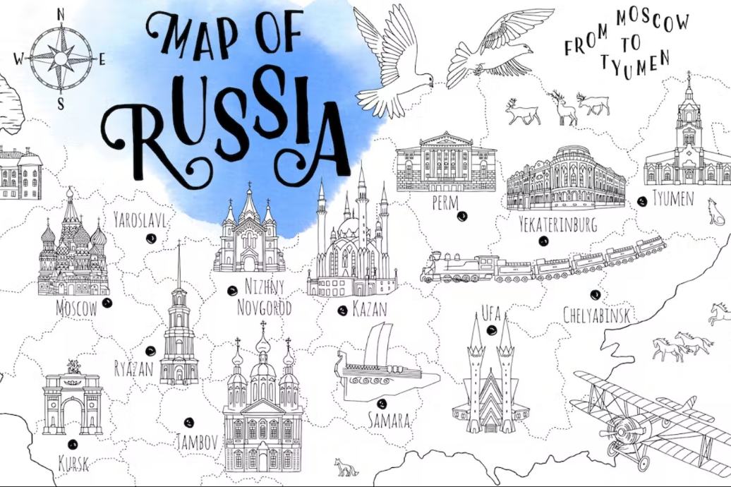 Map of Russia Ai Set