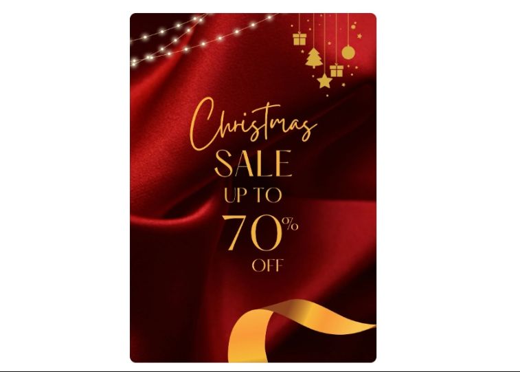 Minimal Christmas Sale Poster
