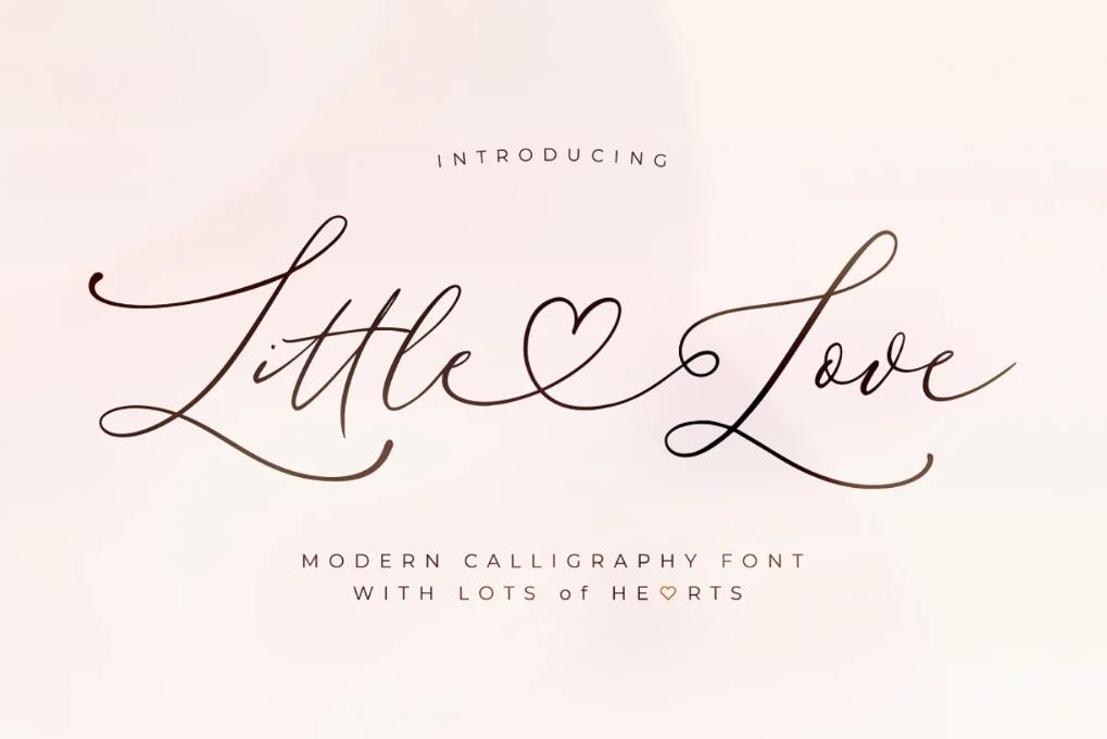 Modern Lovee Calliraphy Typefaces