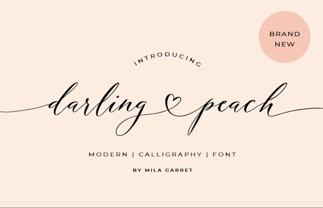 Modern Wedding Script Typefaces
