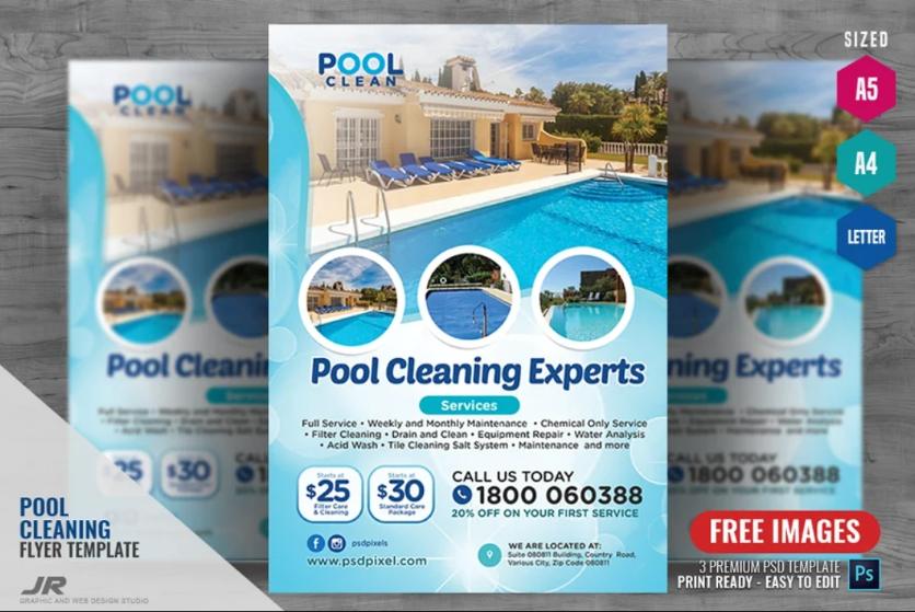 Pool Cleaning and Repair Poster
