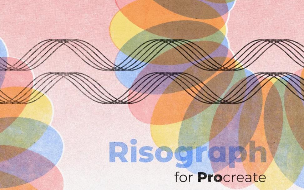 Risograph Print Procreate Brushes