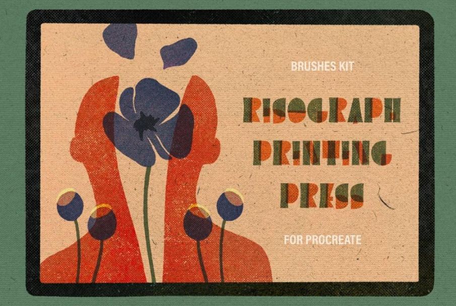 Risograph Printing Press Brushes