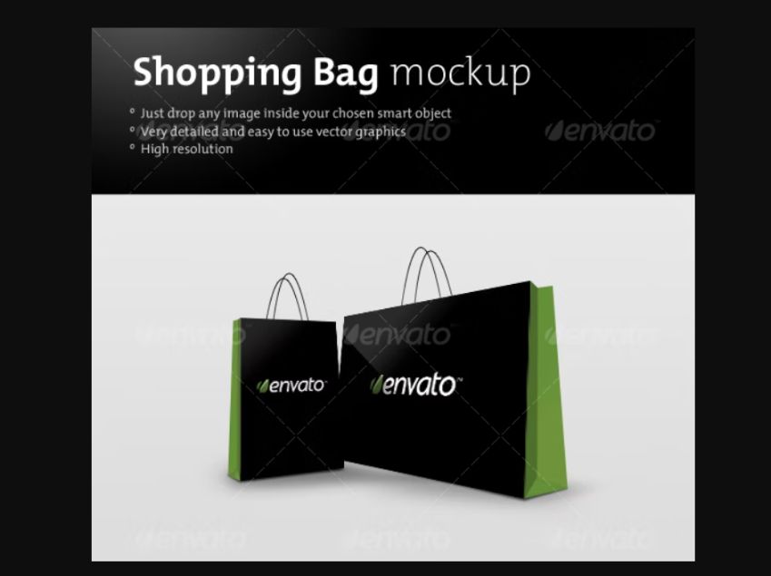 Simple Shopping Bag Mockup Design