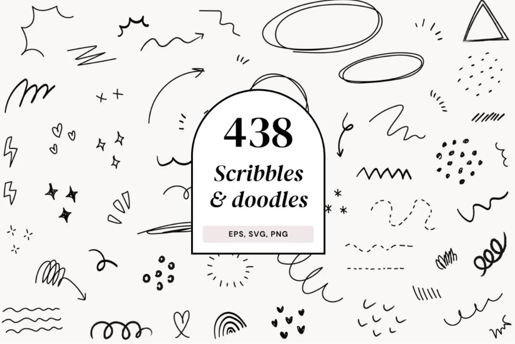 438 Unique Scribblrs and Doodles