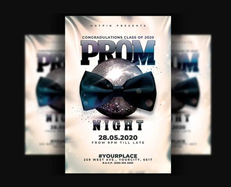 prom night flyer template