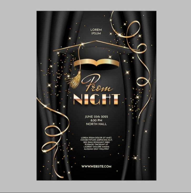 Free Elegant Prom Night Poster