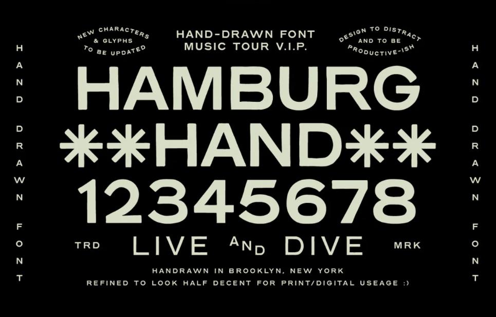 Hand Drawn Minimal fonts