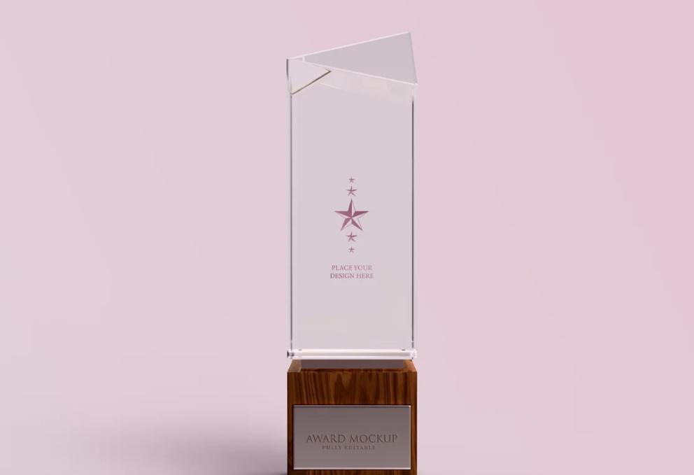 Rectangle Glass Award Mockup Presentation
