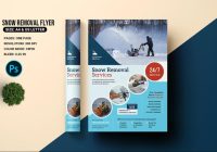 snow removal services Flyer template