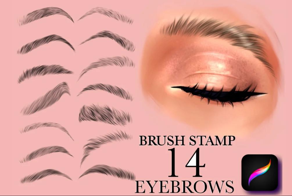 14 Eyebrows Brush Set