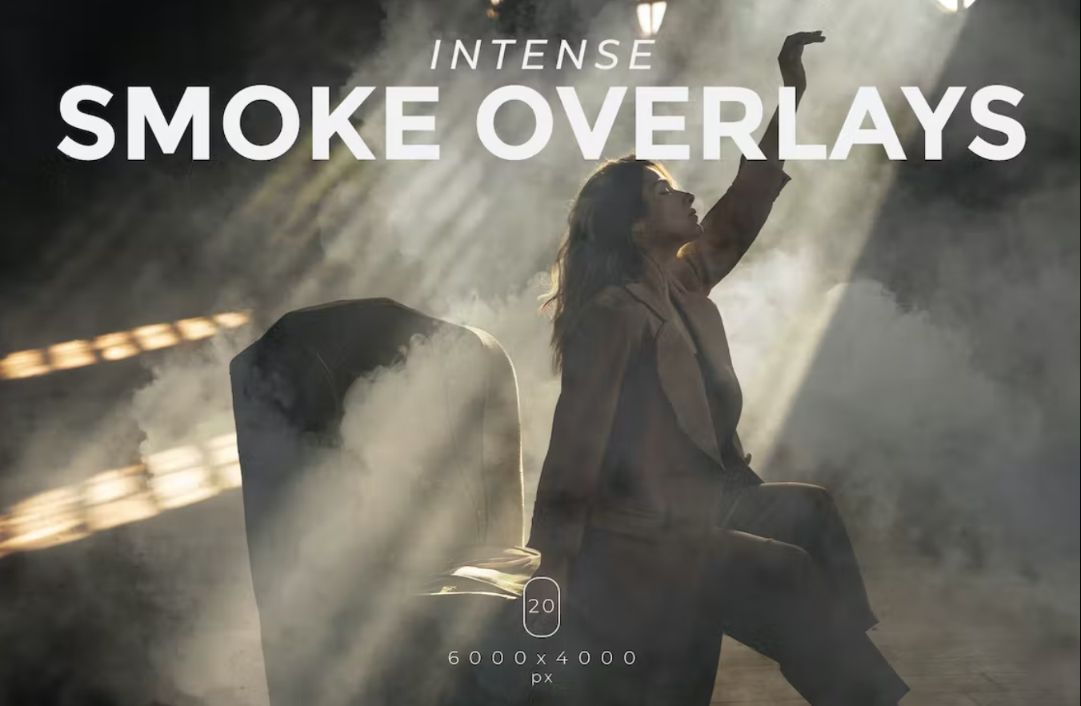 20 Realistic Smoke Overlays Set