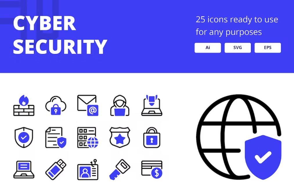25 High Quality Security Icons