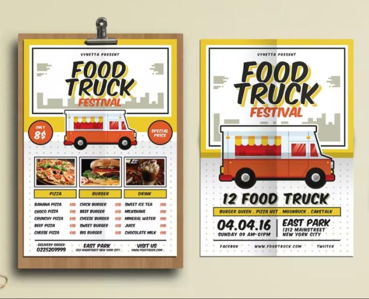 15+ FREE Food Truck Menu Template PSD Ai