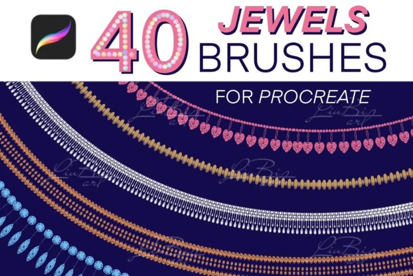 40 Procreate Jewels Brushes