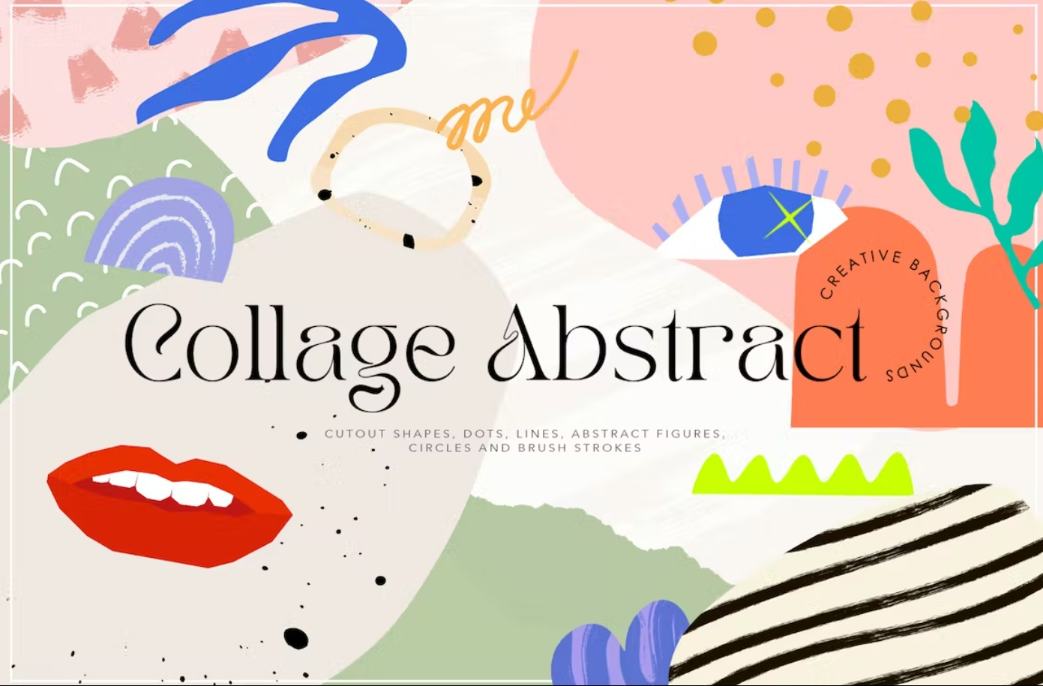 Abstract Collage Creator Kit