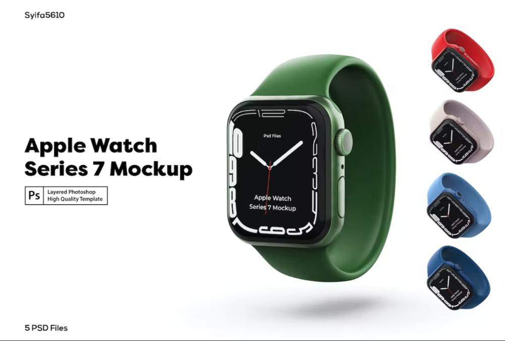 Apple Watch 7 Series Mockup