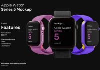 apple watch mockup psd