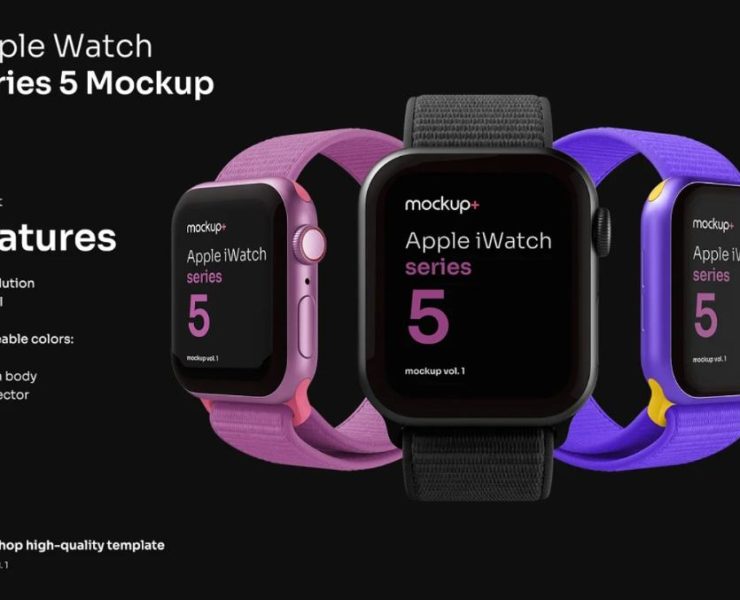15+ FREE Apple Watch Mockup PSD Download