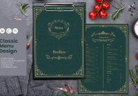 Classic Menu Design Template