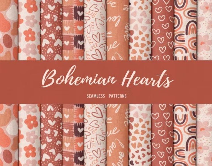 Seamless Heart Patterns