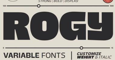 Bold Strong Display Font