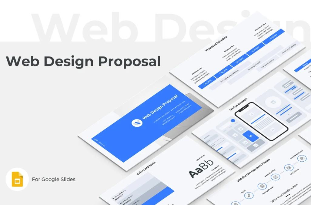Creative Web Design Proposal Presentation