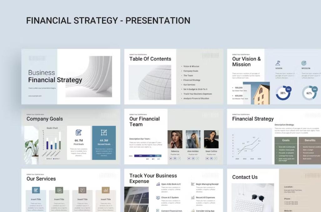 Financial Strategy Presentation Slides