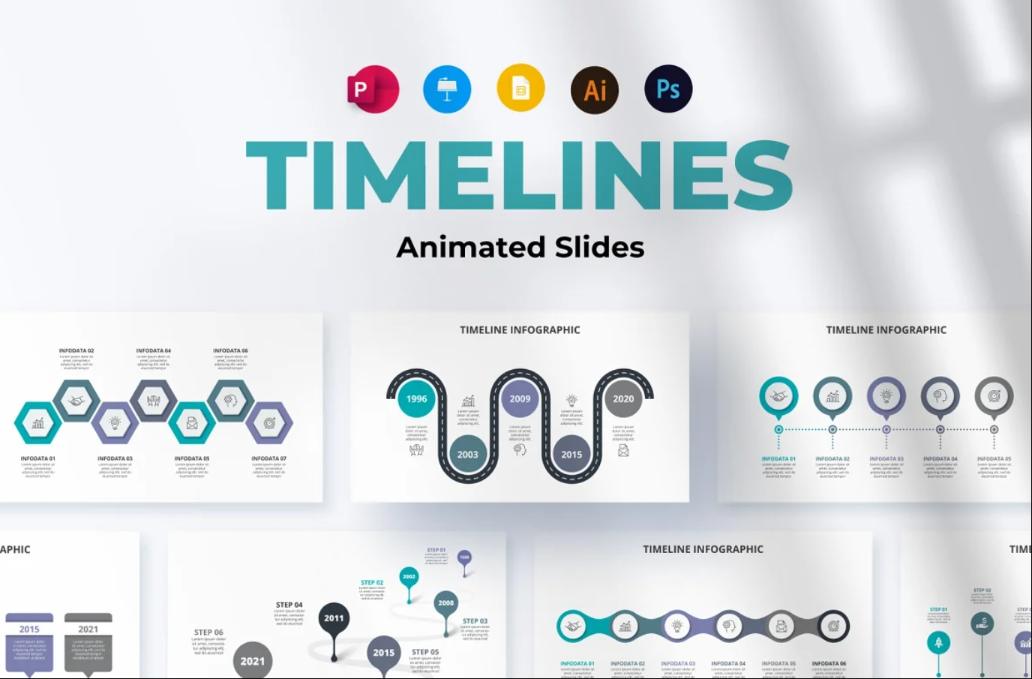 Financial Timeline Animated Slides