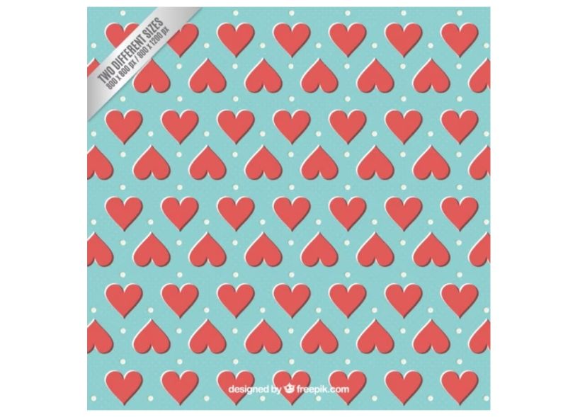 Free Hearts Vector Background