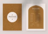 Indian Restaurant Menu Template