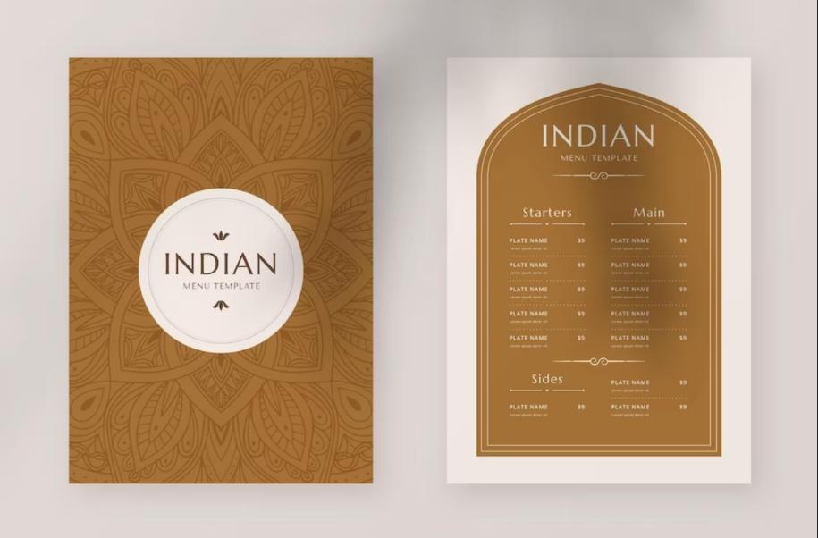 Free Indian Restaurant Menu