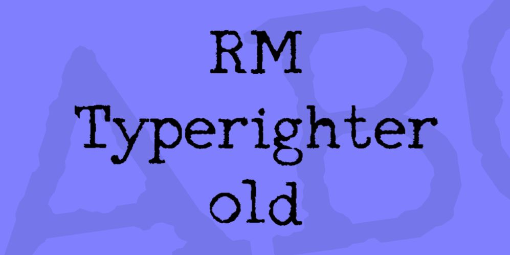 Free Rough Display Typeface