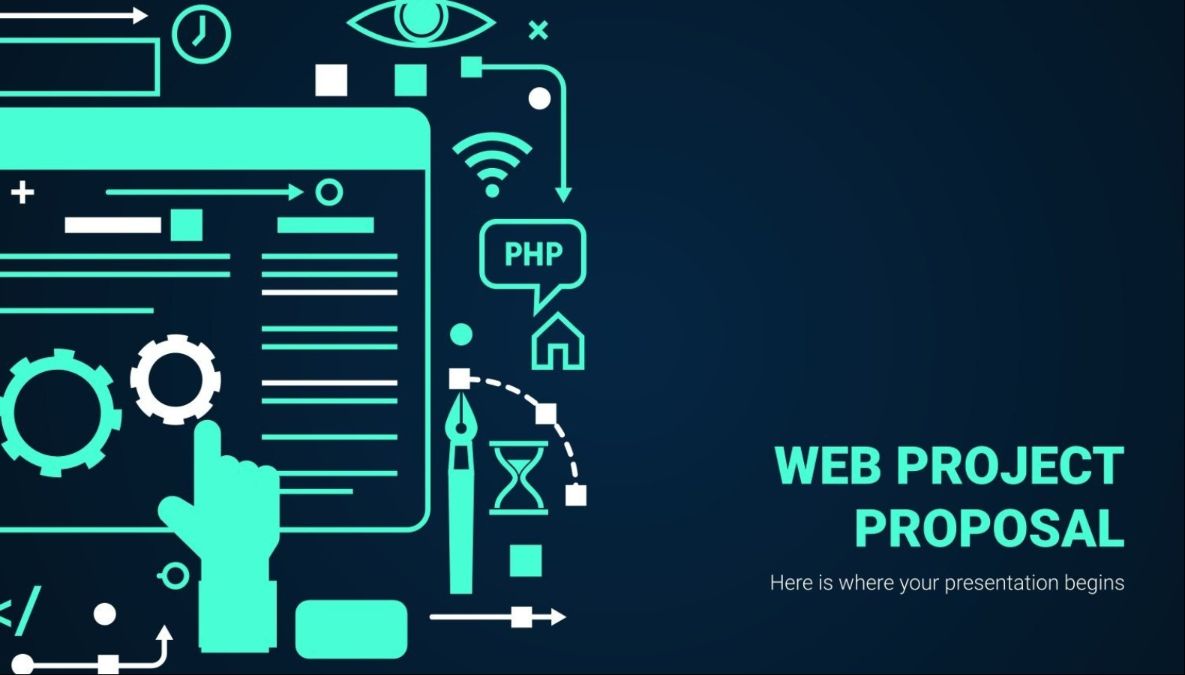 Free Web Project Proposal slides