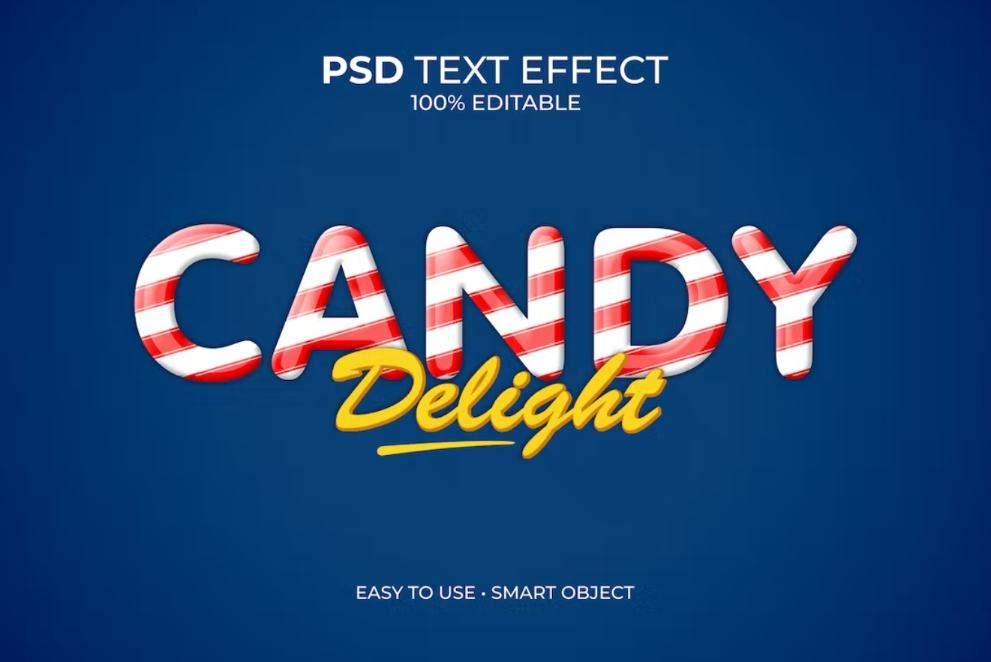 Fully Editable Candy Text