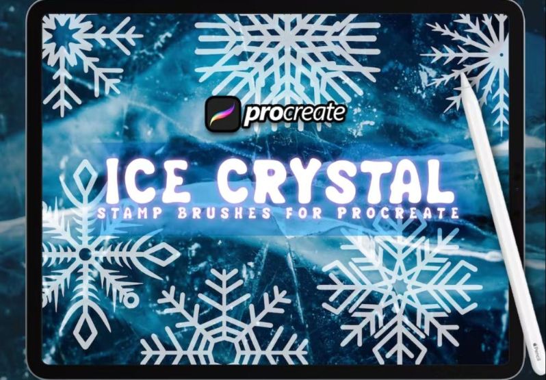 Ice Crystal Brushes Set