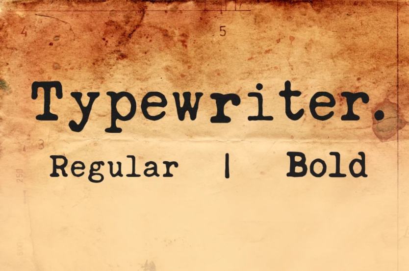 Old School Typewriter Typeface