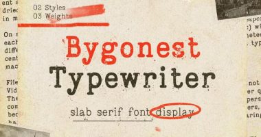 Vintage Typewriter Typeface