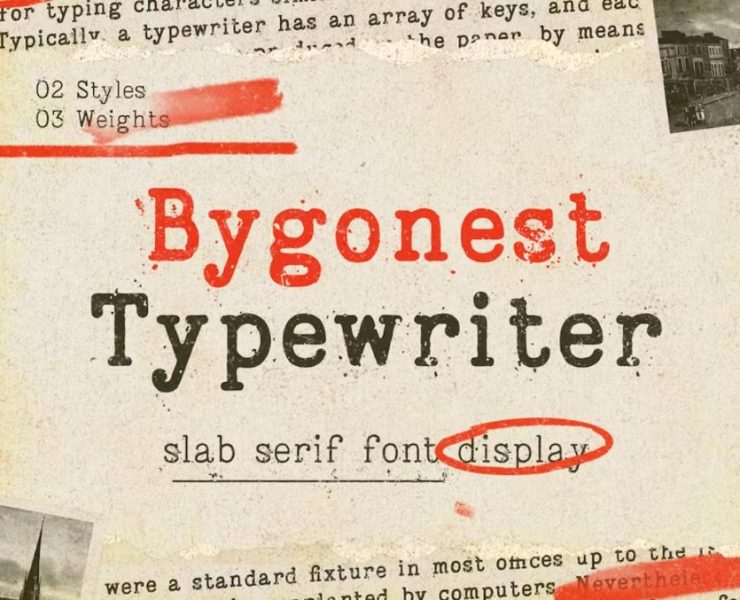 Vintage Typewriter Typeface