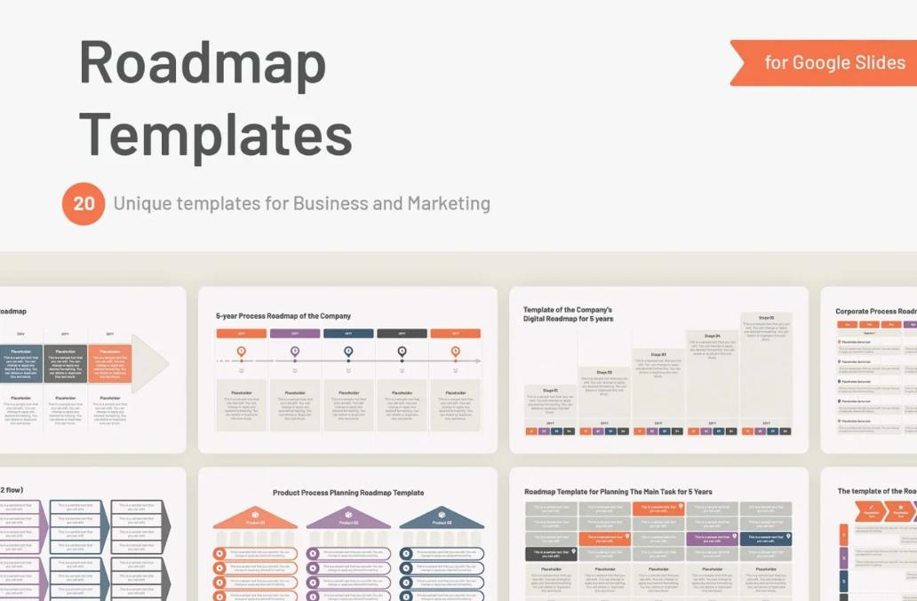 Roadmap Templates for Google Slides