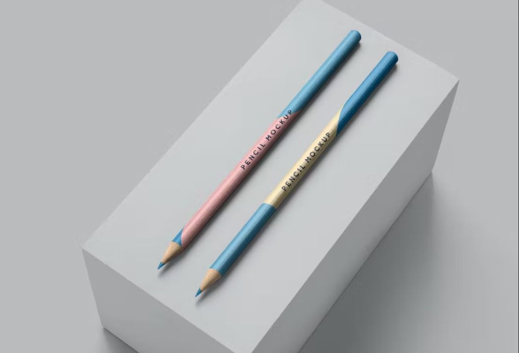 Round Pencils PSD Template