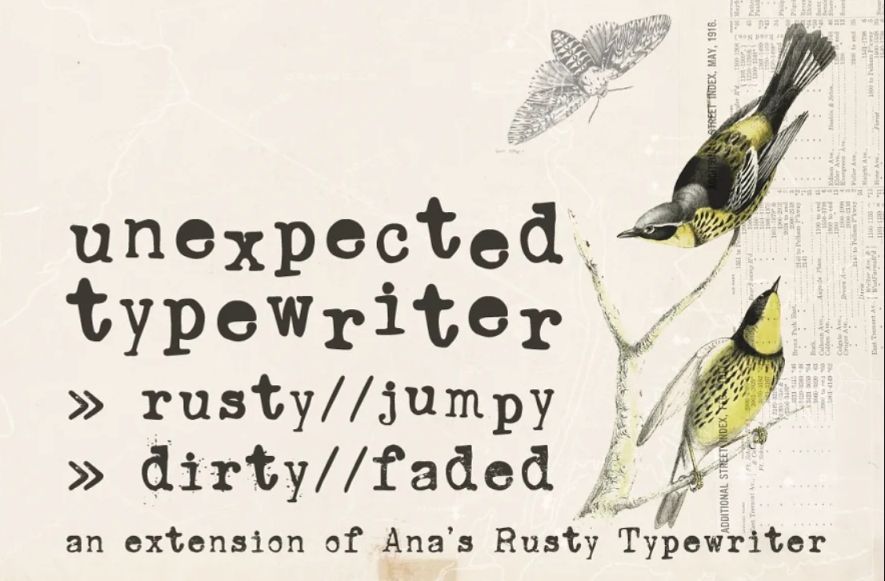 Rusty Typewriter Display Font