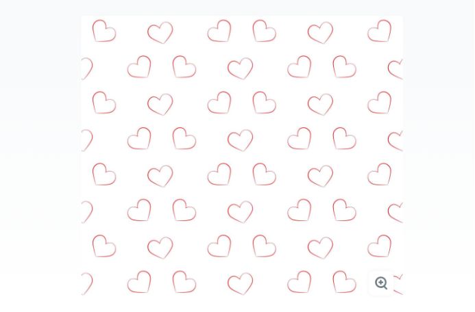Seamless Outline Hearts Pattern
