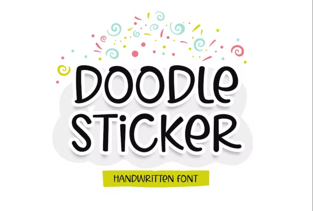Sticker Style Display Font