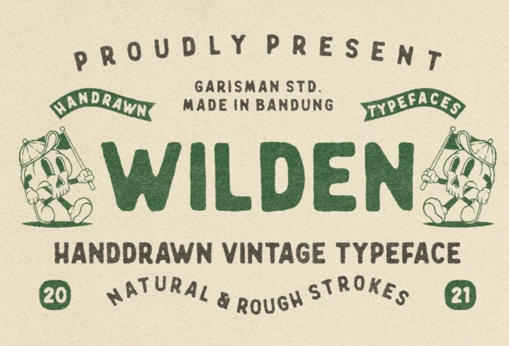 Vintage Handdrawn Typefaces for Branding