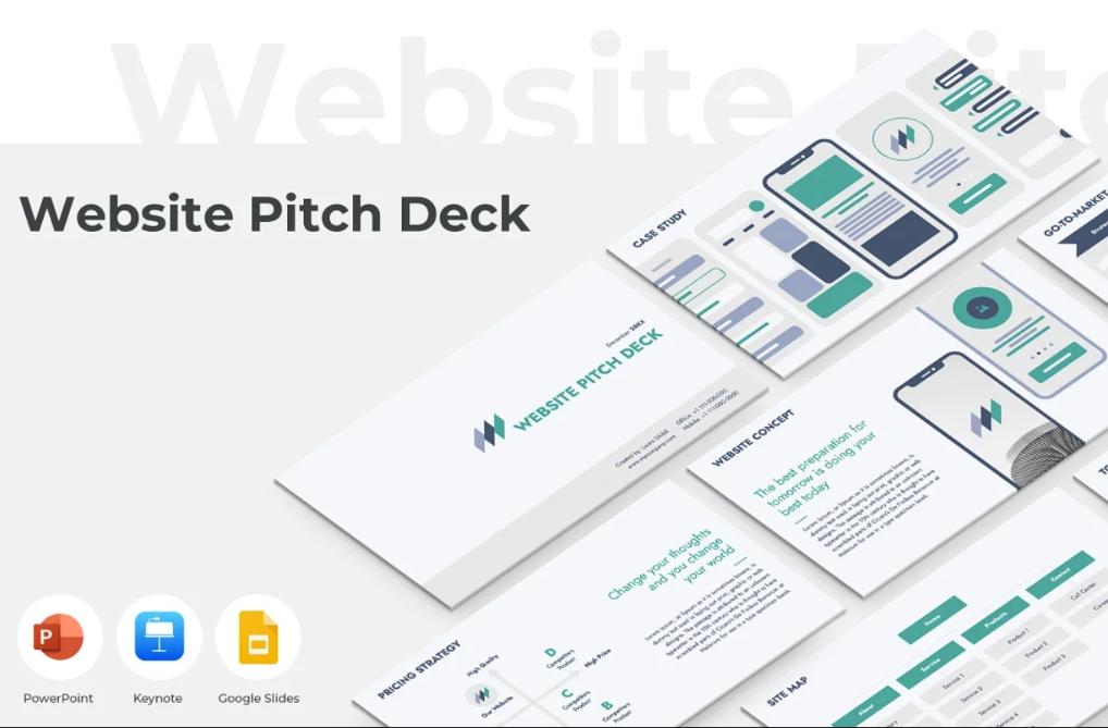 Website Pitch Deck Presentation Template