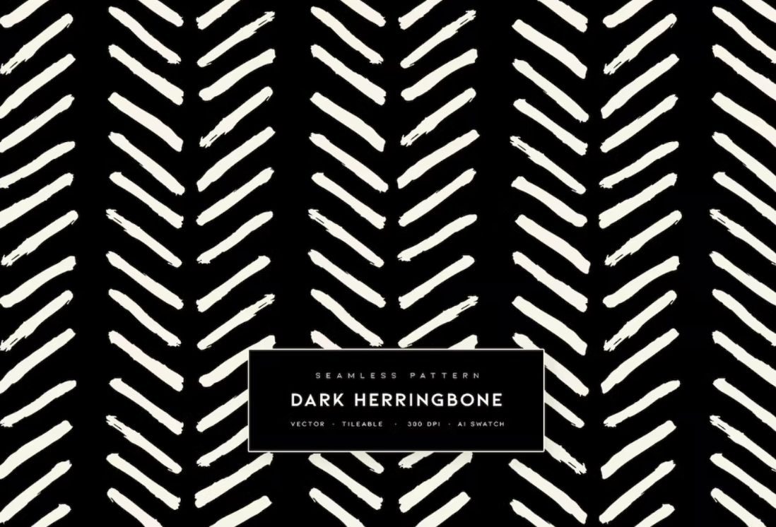 dark Herringbone Vector Designs
