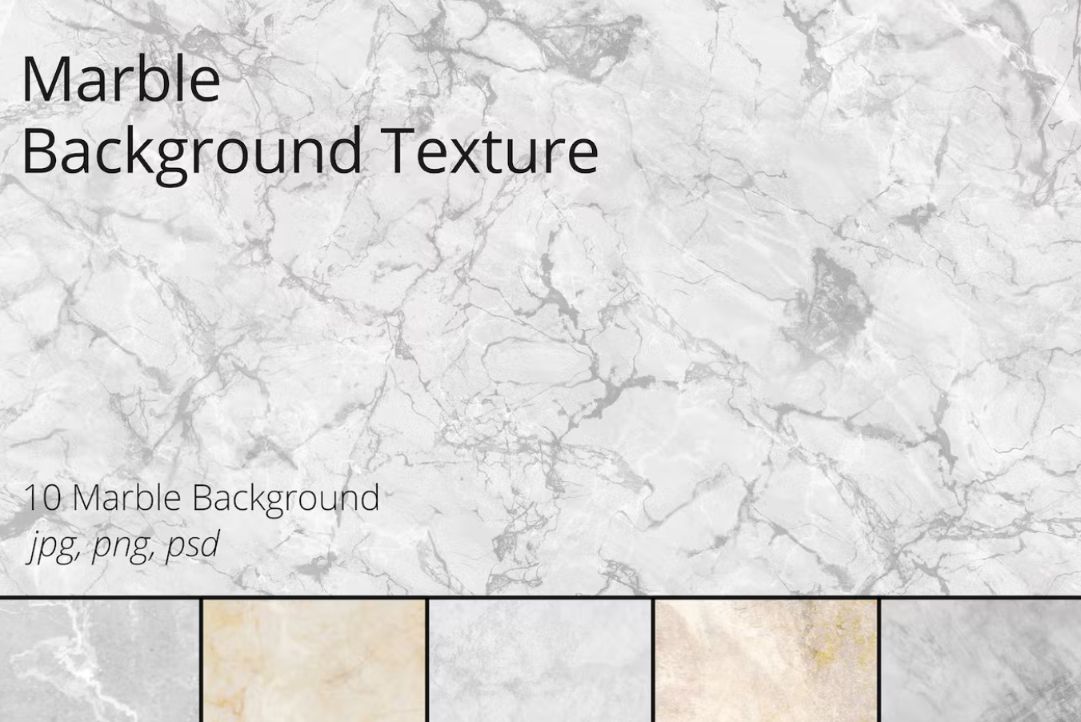 10 Marble Backgrounds Set