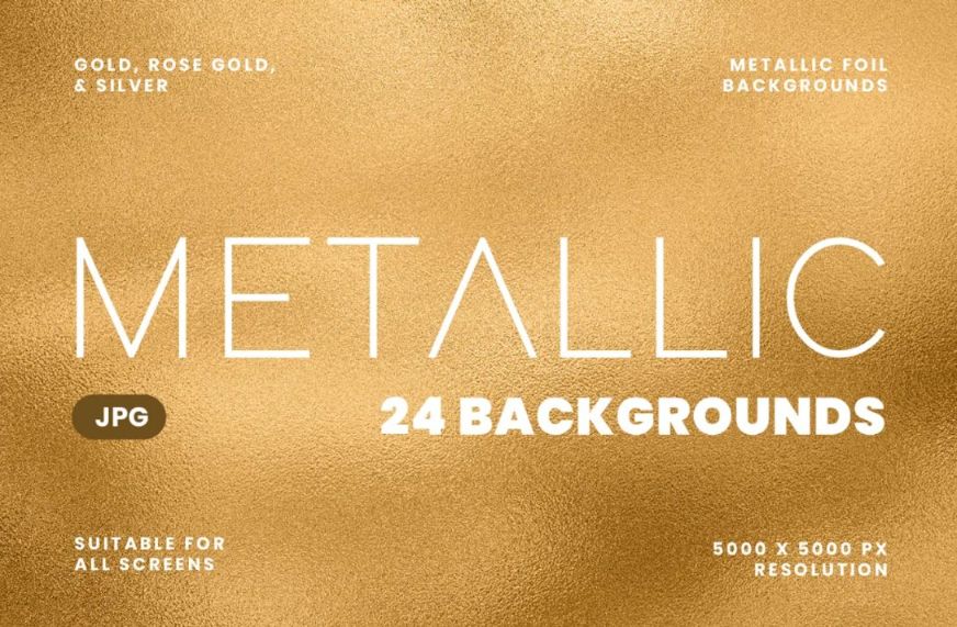 24 Metallic Foil Backgrounds