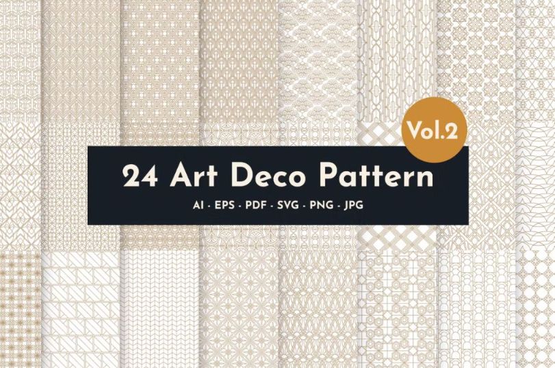 24 Unique Pattern Designs Set